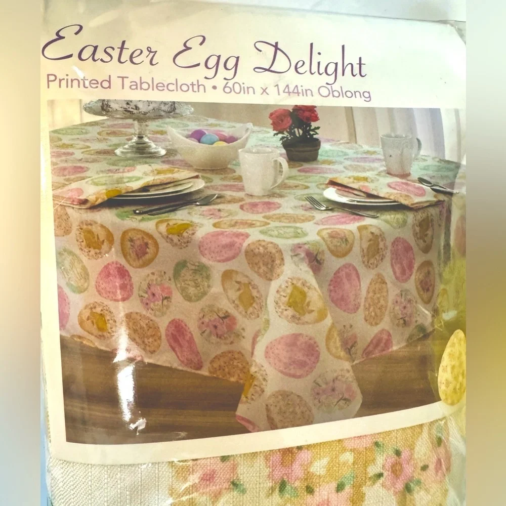 ELRENE HOME FASHIONS Happy Easter 60x144 oblong